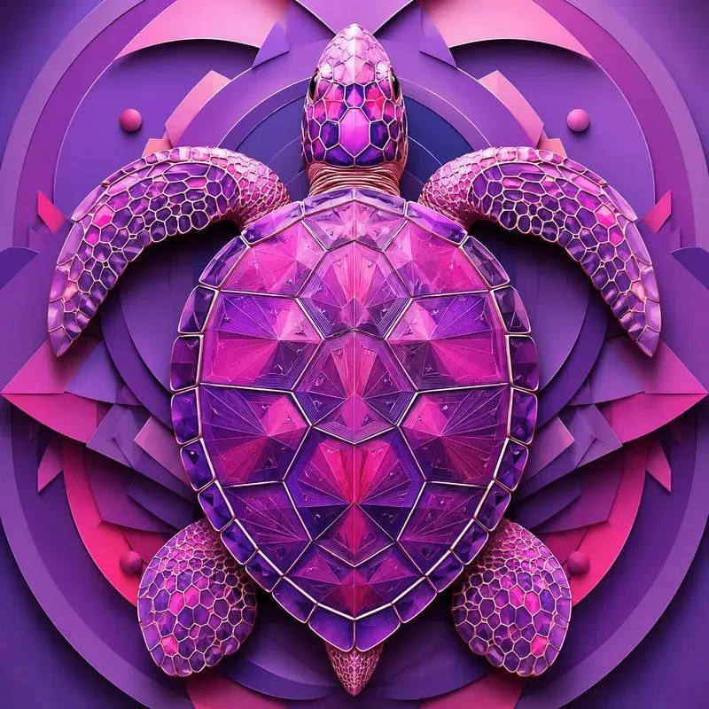 Vibrant Geometric Animal Art