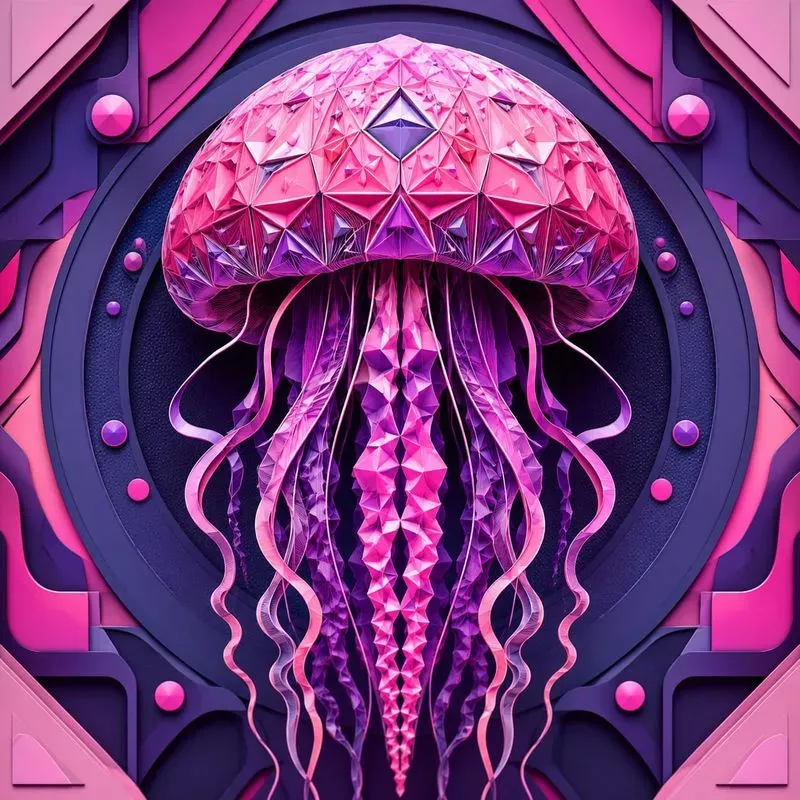 Vibrant Geometric Animal Art