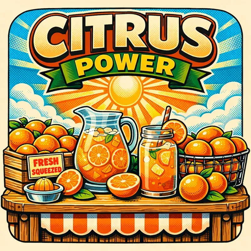 Retro Fruit Stand Illustration Generator