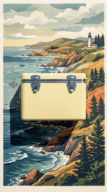 Vintage Silkscreen Ocean Product Art