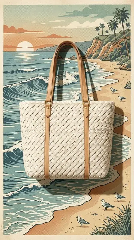 Vintage Silkscreen Ocean Product Art