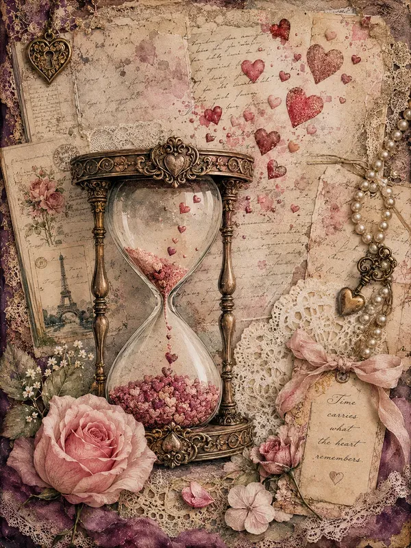 Romantic Fairytale Journal Collage Art