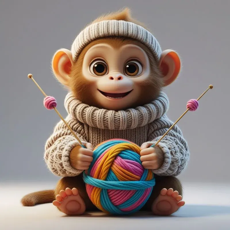 3D Cute Animals Cosy Hobby Time