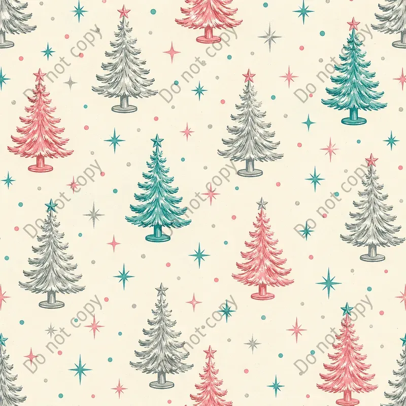 Kitsch Retro Christmas Seamless Patterns