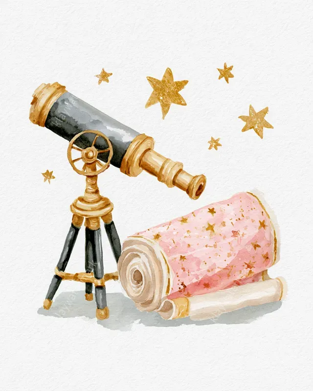 Dark Academia Watercolor Clipart