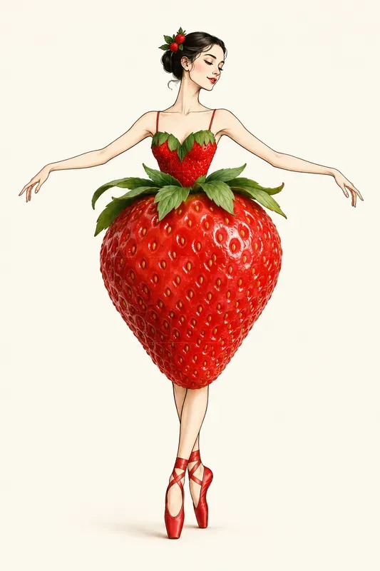 Surreal Fruit Fashion Illustrations