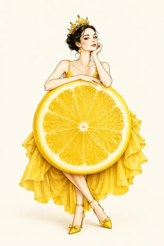 Surreal Fruit Fashion Illustrations