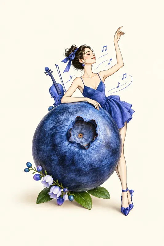 Surreal Fruit Fashion Illustrations