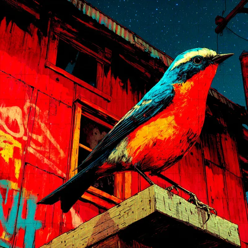 Illustrations Bold Neon Gritty