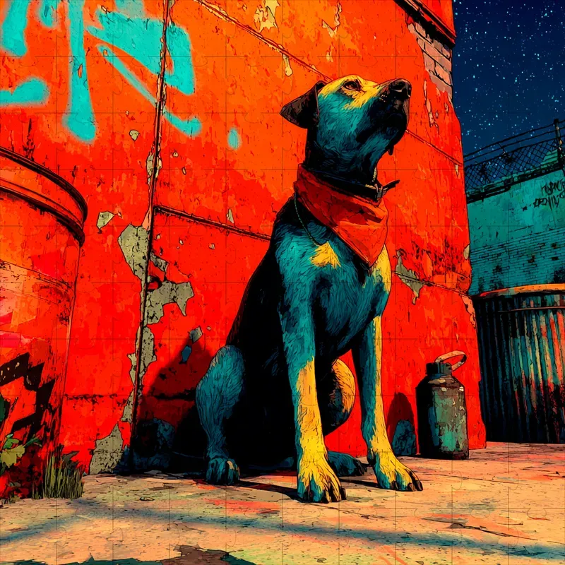 Illustrations Bold Neon Gritty
