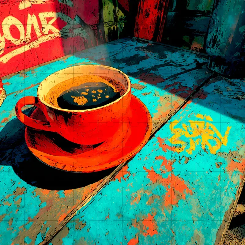 Illustrations Bold Neon Gritty