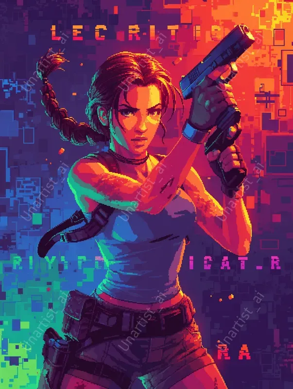 Retro Arcade 8bit Action Heroes