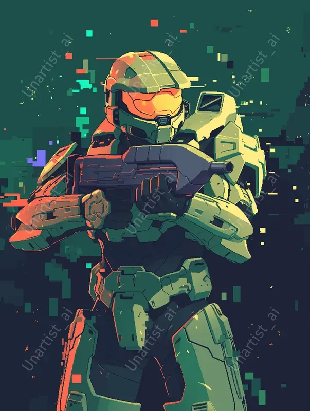 Retro Arcade 8bit Action Heroes