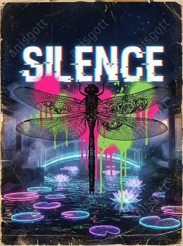 Retro Futuristic Cyber Glitch Posters
