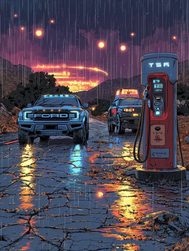 Cyberpunk Hot Rod T-Shirt Art