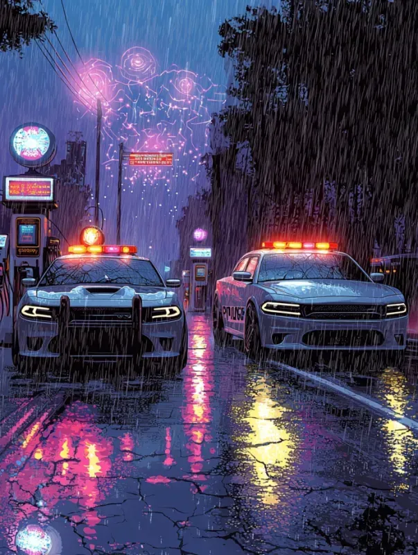 Cyberpunk Hot Rod T-Shirt Art