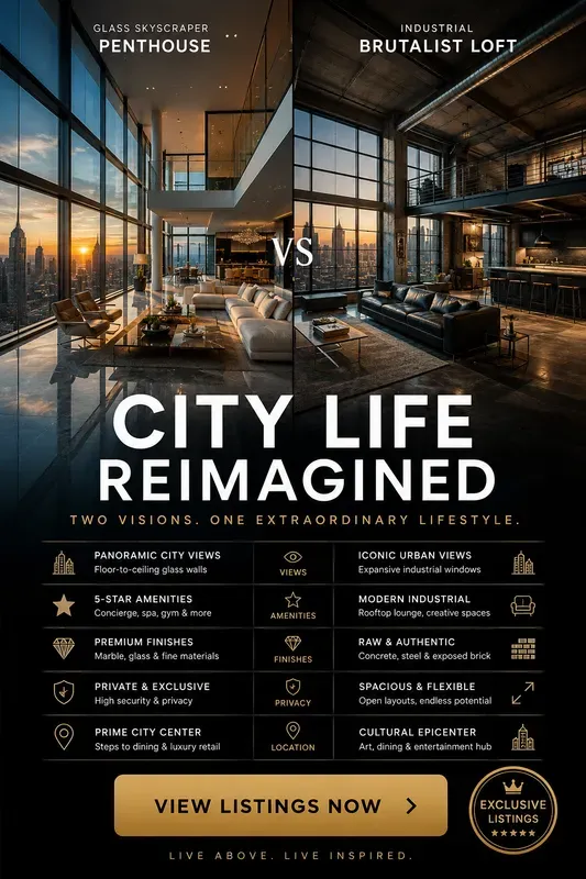 Commercial Real Estate Comparison Posters