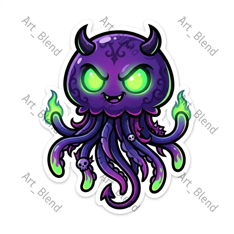 Gothic Cartoon Stickers