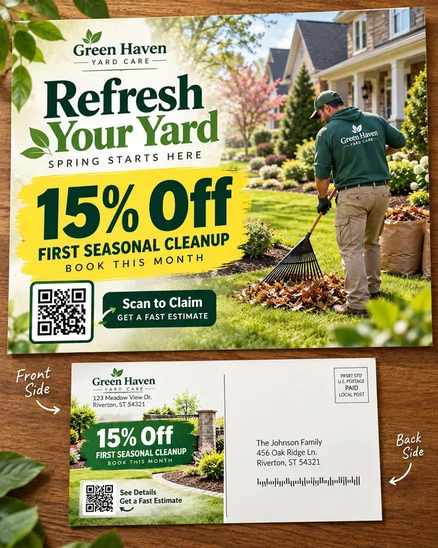 Direct Mail Postcard QR Offers