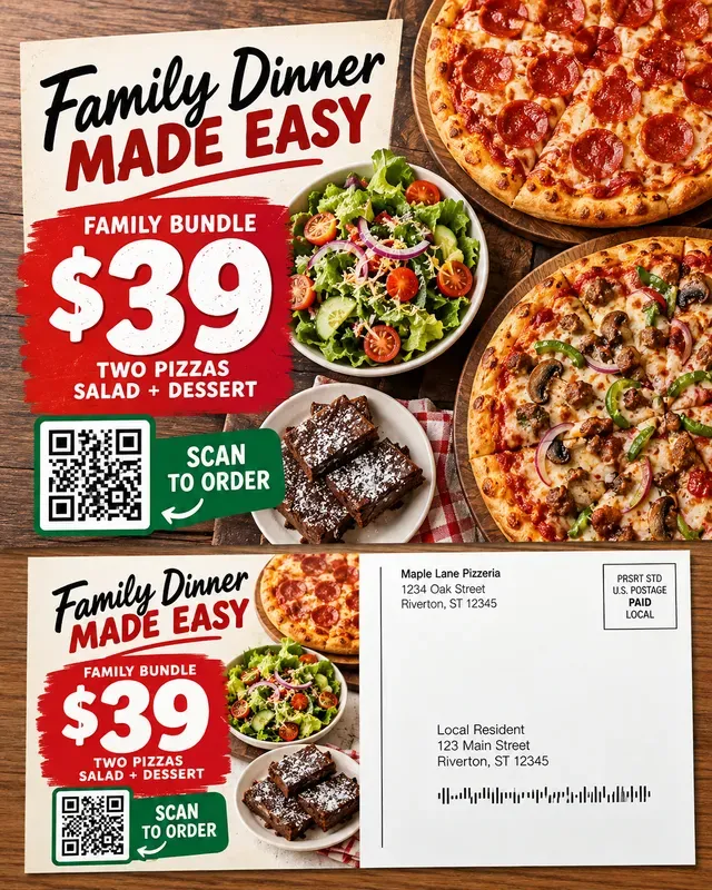 Direct Mail Postcard QR Offers