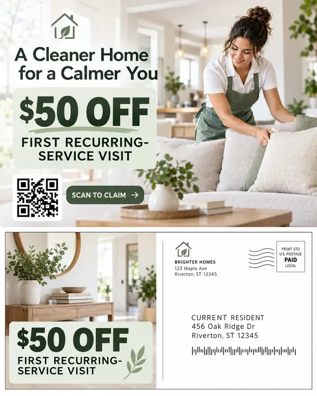 Direct Mail Postcard QR Offers
