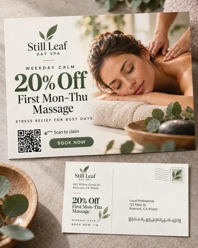 Direct Mail Postcard QR Offers