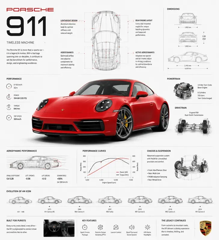 Premium Automotive Infographic Posters