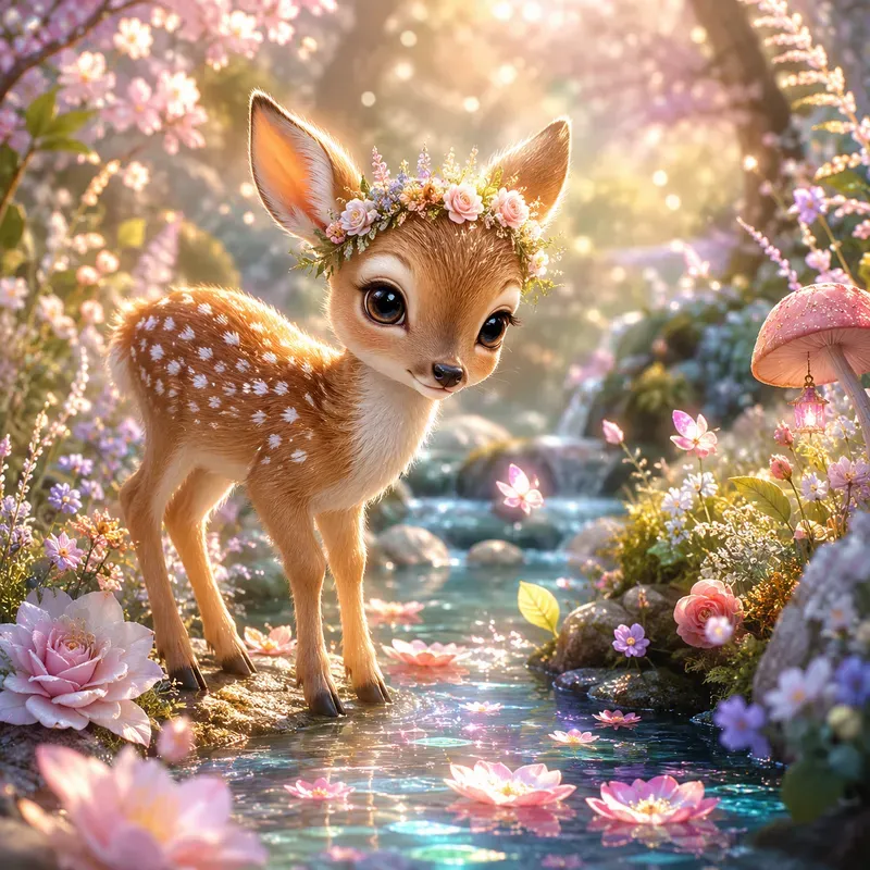 Whimsical Pastel Fantasy Friends