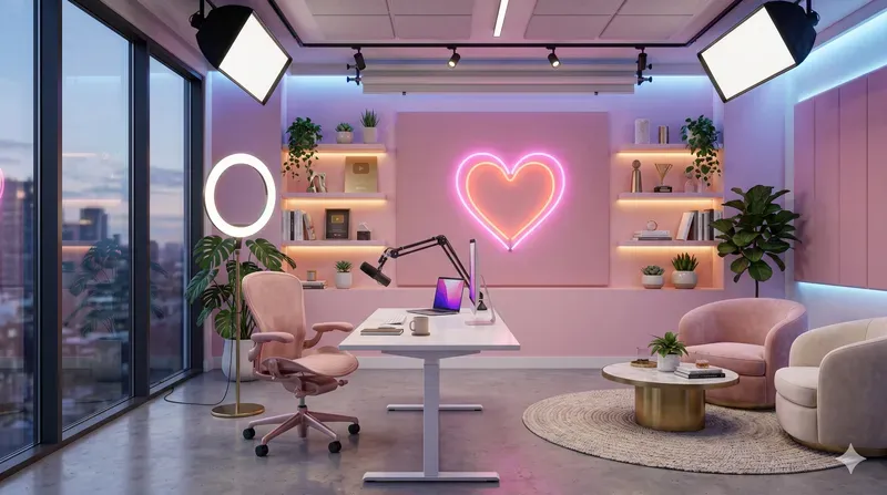 Influencer Studio Background Photos