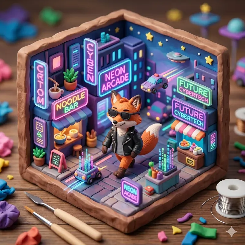 3D Microworld Claymation Generator