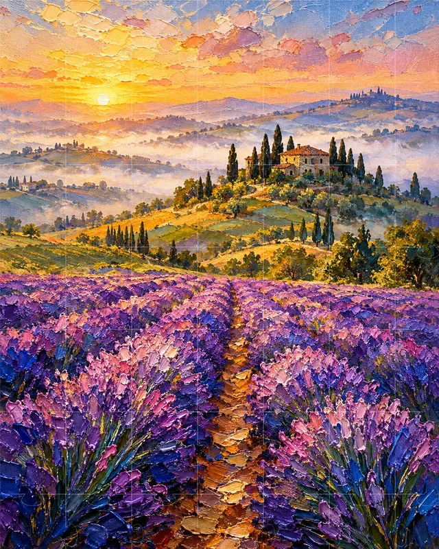 Impasto Palette Knife Landscape Engines