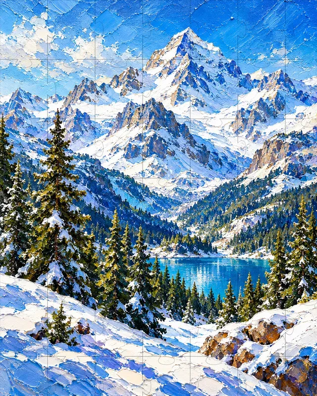 Impasto Palette Knife Landscape Engines