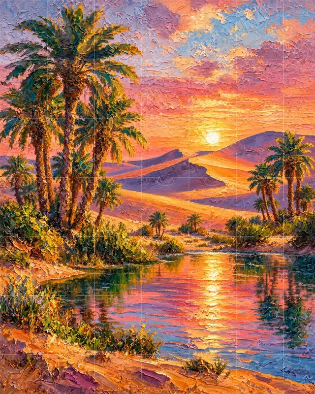 Impasto Palette Knife Landscape Engines
