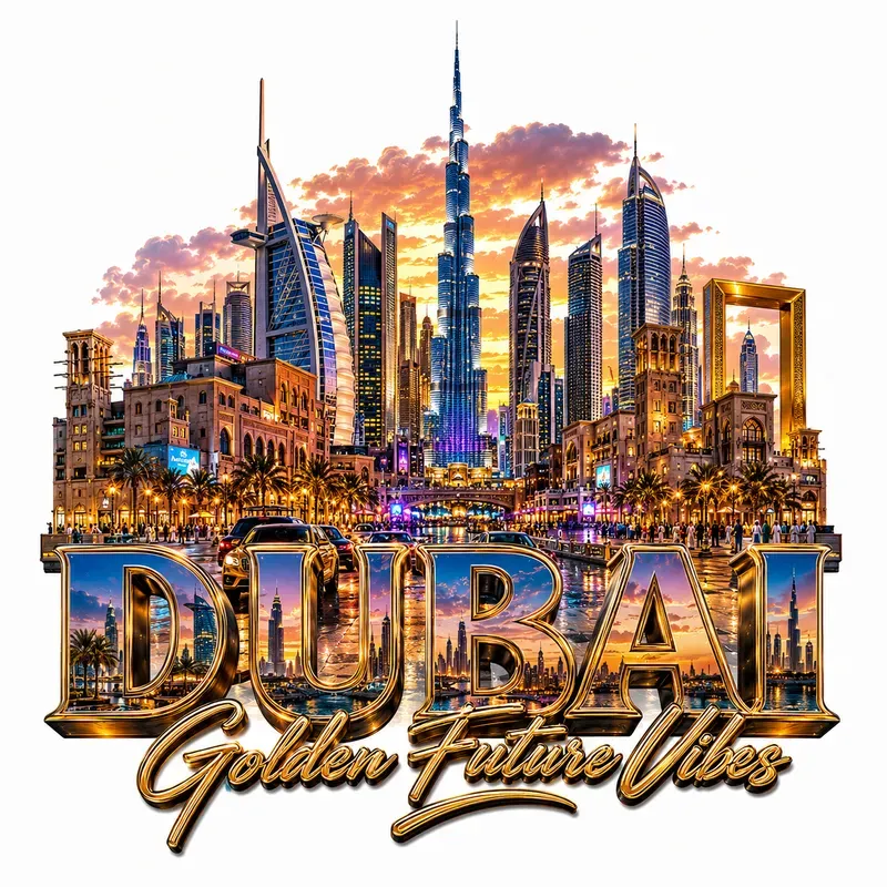 Colorful City Skyline Art