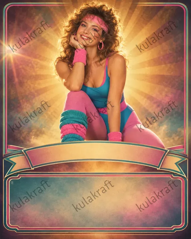 1980s Studio Portrait Poster Templates