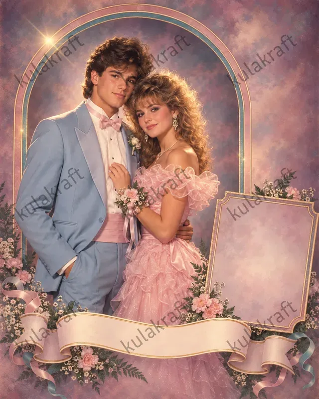1980s Studio Portrait Poster Templates