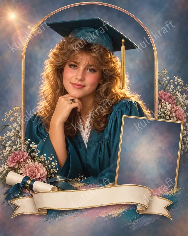 1980s Studio Portrait Poster Templates