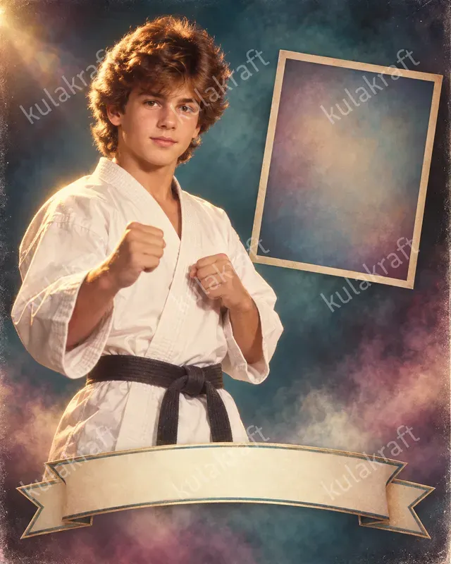 1980s Studio Portrait Poster Templates