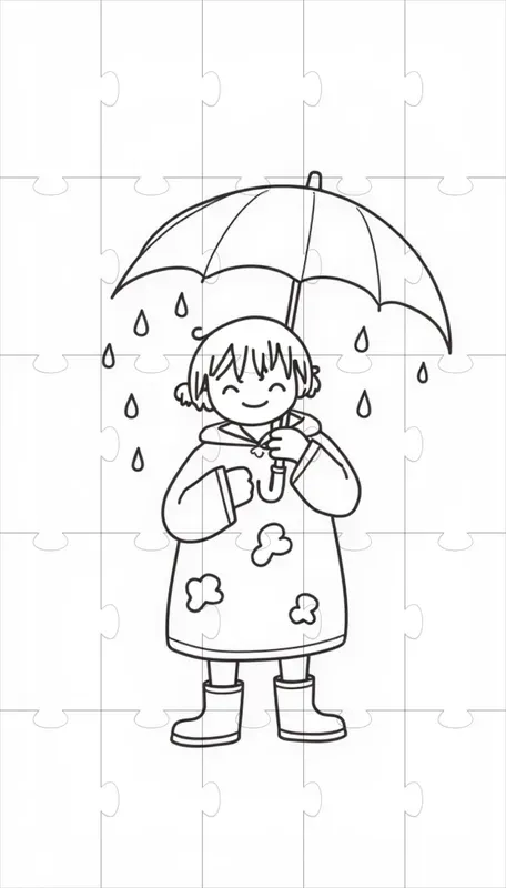 Minimalistic Character Line Art