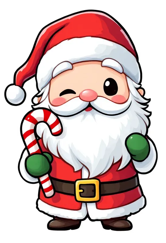 Kawaii Chibi Style Christmas Clip Art