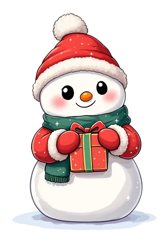 Kawaii Chibi Style Christmas Clip Art