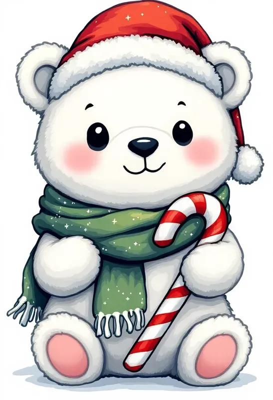 Kawaii Chibi Style Christmas Clip Art