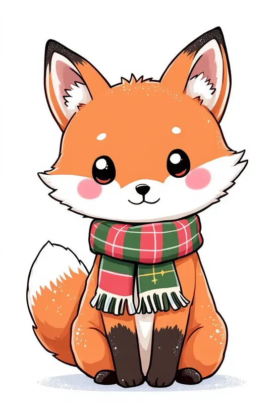 Kawaii Chibi Style Christmas Clip Art