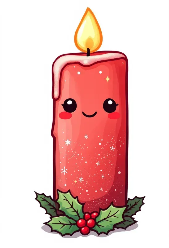 Kawaii Chibi Style Christmas Clip Art