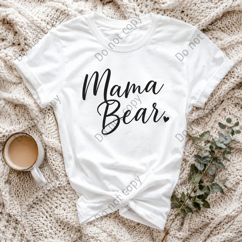 Bear White Shirt Mockup Photos