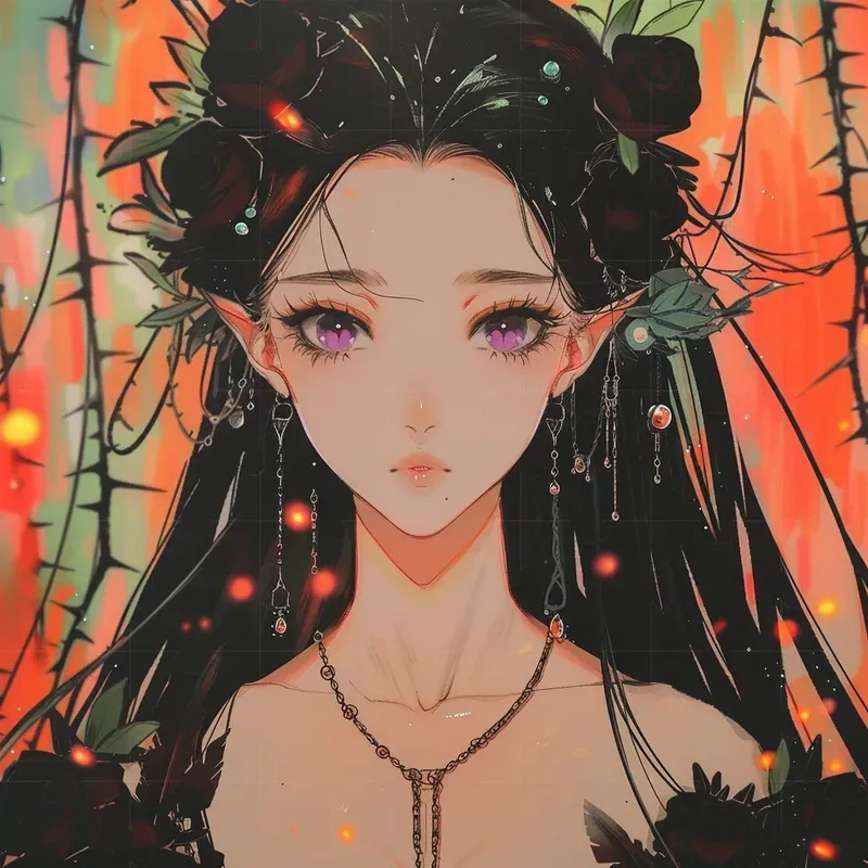 Watercolor Anime Fantasy Illustrations