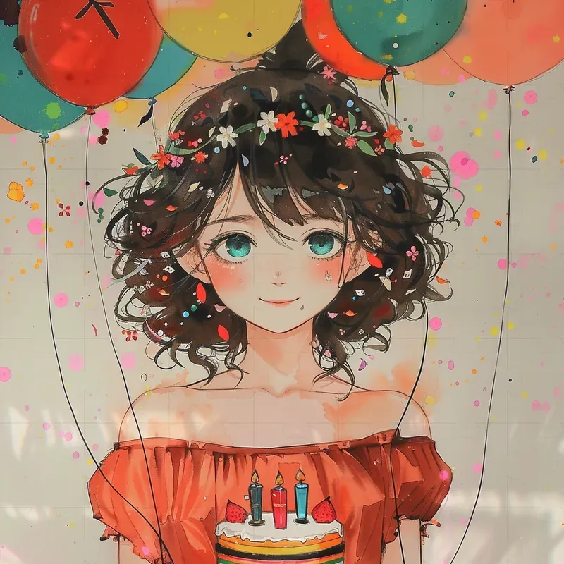 Watercolor Anime Fantasy Illustrations