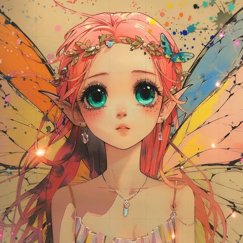 Watercolor Anime Fantasy Illustrations