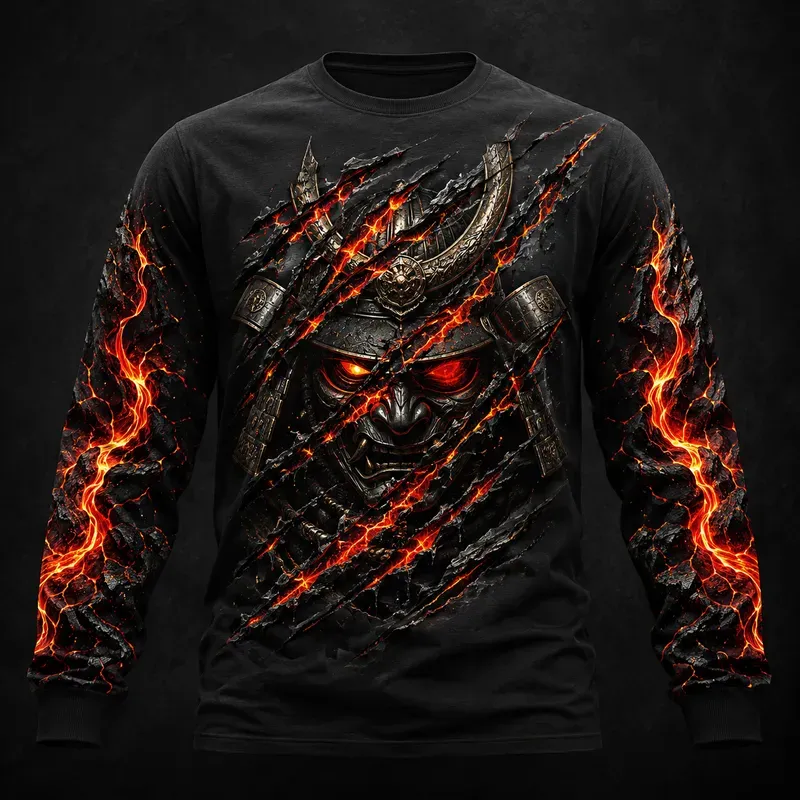 Flaming Streetwear Shirt Generator