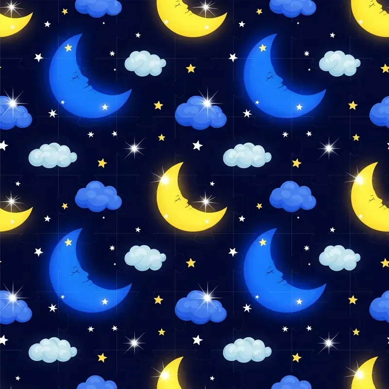 Cute Seamless Kids Textile Pattern Tiles